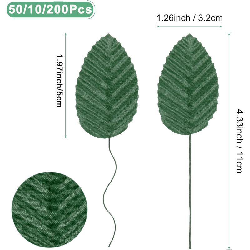 50/100/200Pcs Artificial Silk  - Florist Supply Bulk 评论和价格