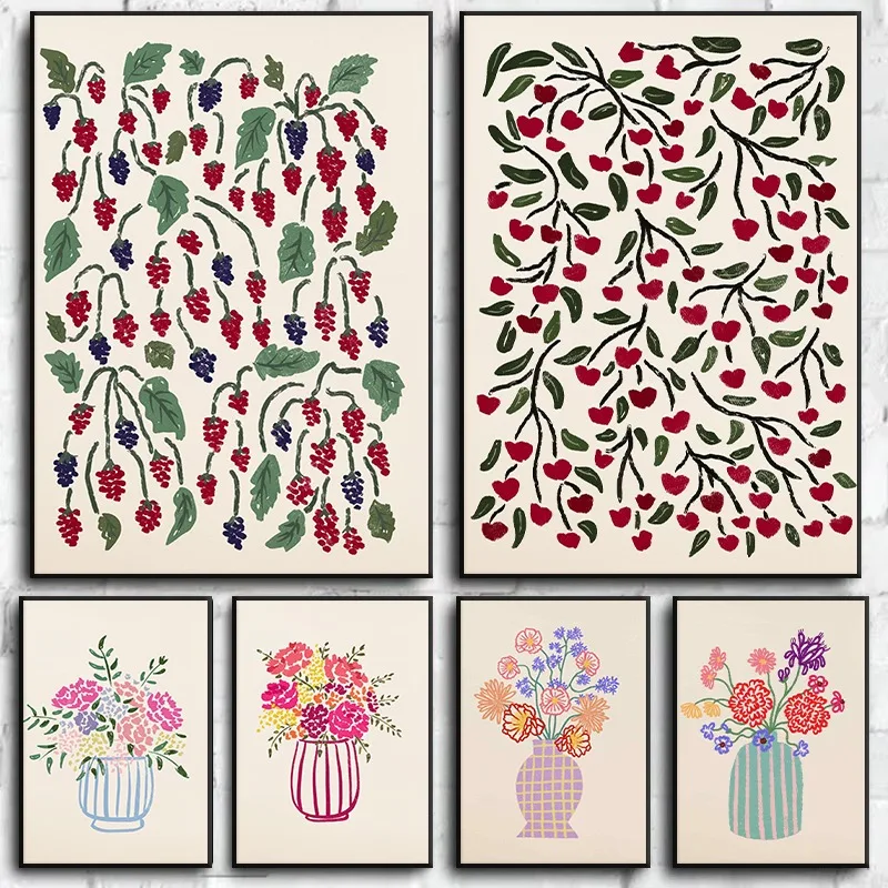 1pc frameless Canvas Painting  - Florist Supply Vases 评论和价格